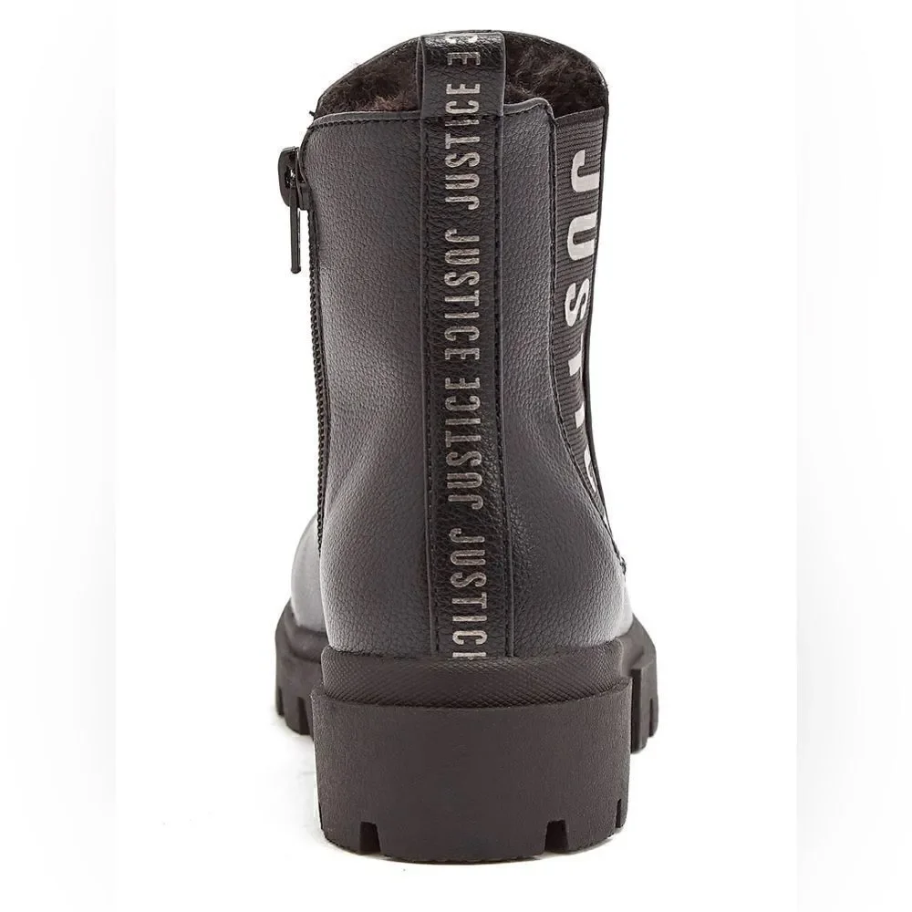 Justice Little Girl & Big Girl Lug Bottom Chelsea Boot, Size 1